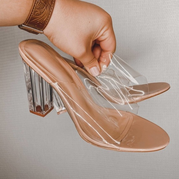 Public Desire‎ | Clear Nude High Heels 8 Woman’s - Picture 1 of 7